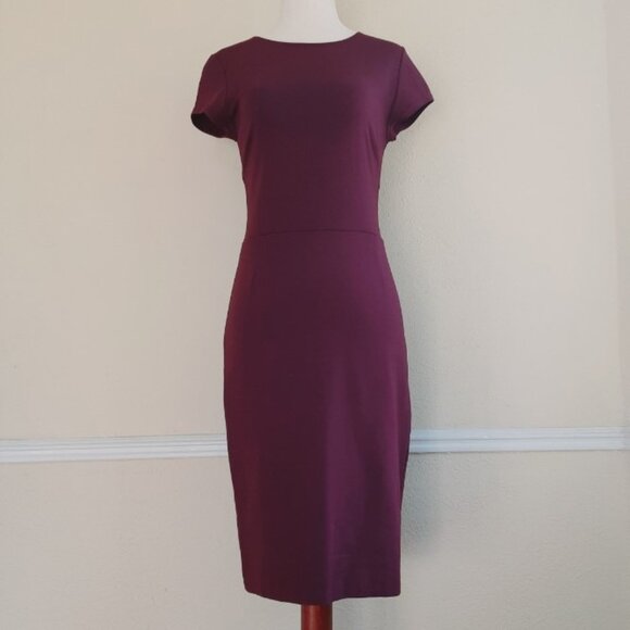 NEW Italian Plum Midi Bodycon Dress Small by Bar III - Picture 5 of 10